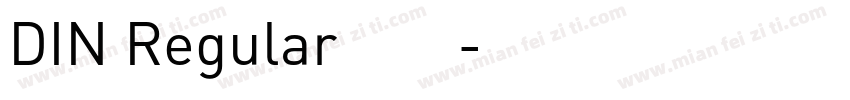 DIN Regular字体字体转换